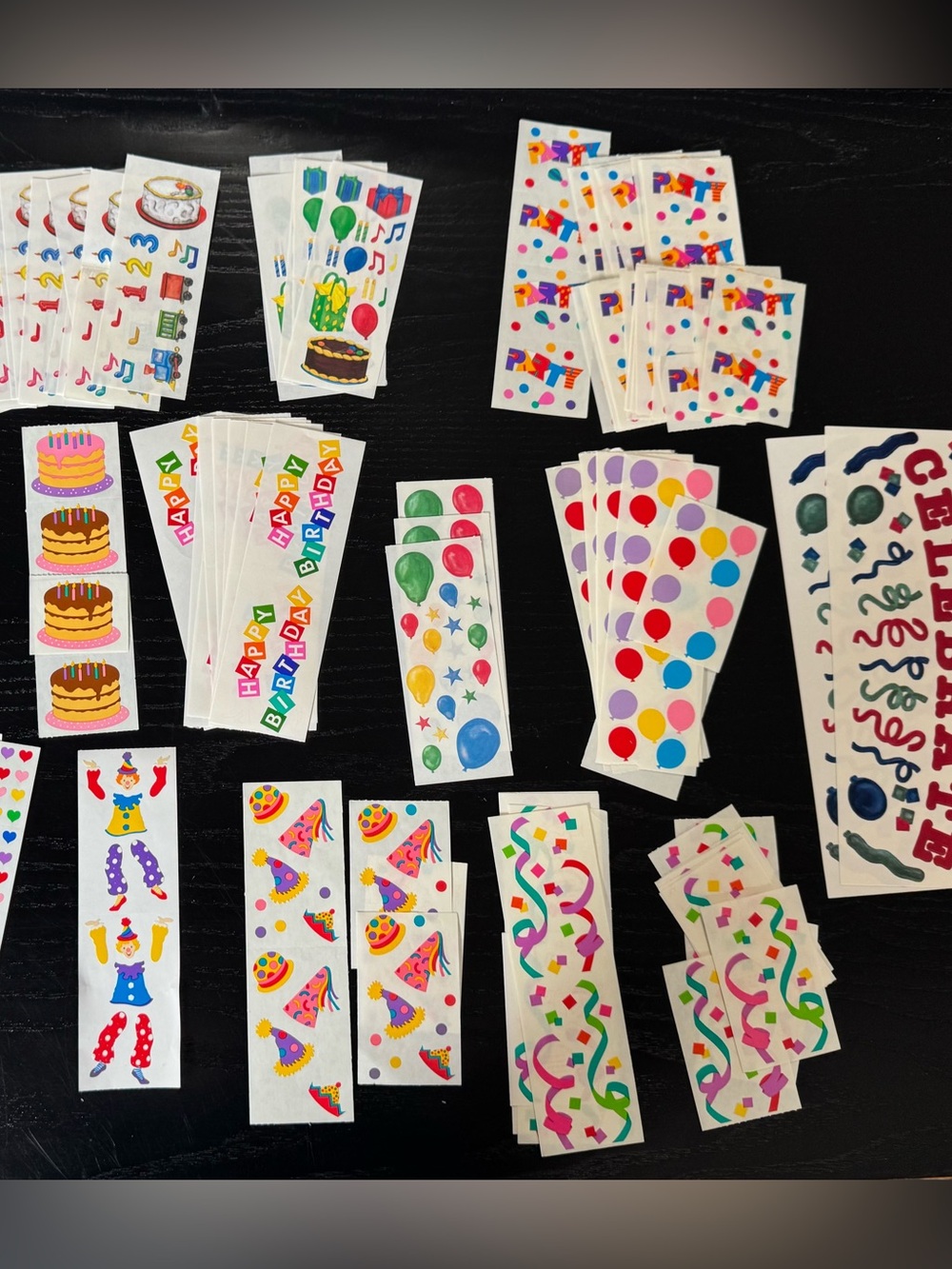 Creative Memories 90+ Sticker Lot Scrapbook Celebrate-Birthdays-Cake-Balloons - Picture 2 of 10